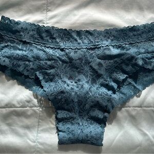 Victoria's Secret Teal Lace Cheeky